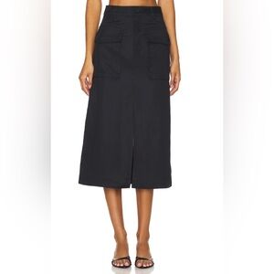 Ulla Johnson Veria Black Midi Skirt NWT size 8